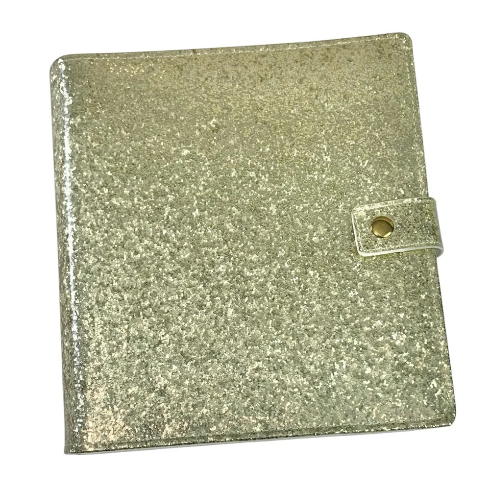 HEIDI SWAPP Glitter Gold Vertical Daily Planner 8x6